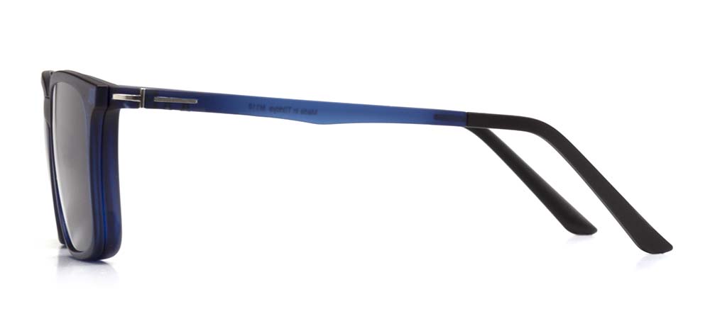 BENX Clipon Teenage,Adult Man Rectangular Full-Rimmed Ultem Polarize BXTR90 915-M118